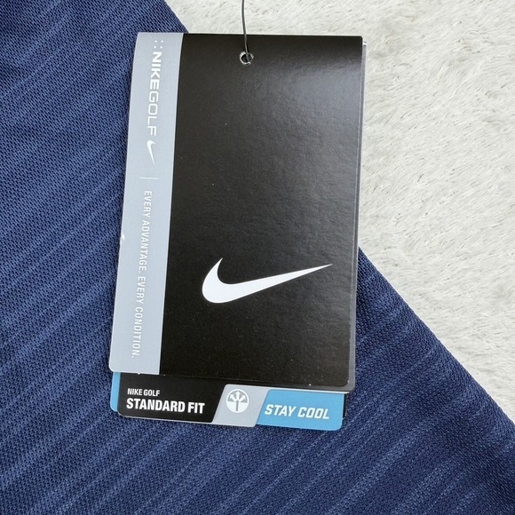 Nike Golf Dri-Fit Tour Texture Mens Polo Short Sleeve Shirt 915876-410-NWT Sm - Picture 9 of 16